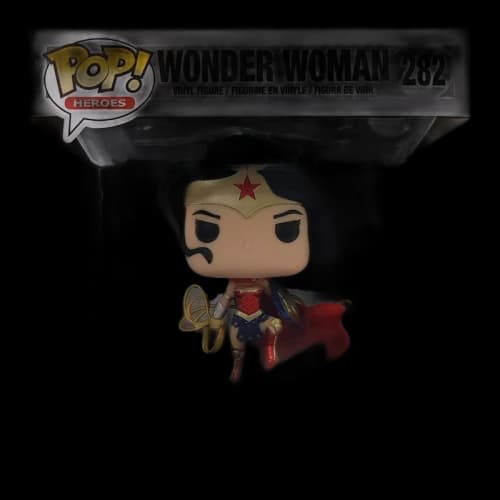 Funko Pop! Heroes Wonder Woman GameStop Exclusive Deluxe Figure #282