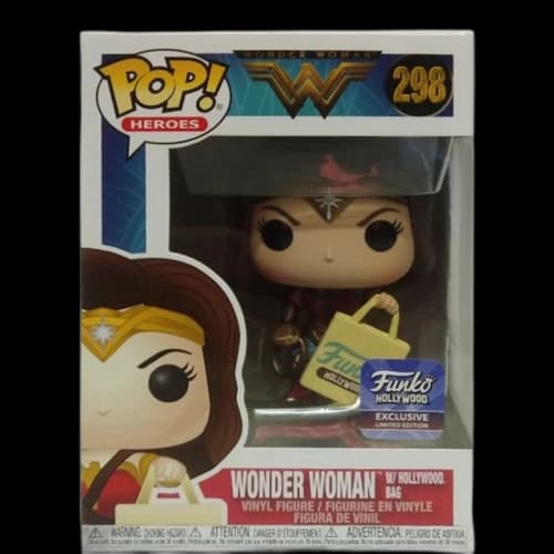 Funko Pop! Heroes Wonder Woman w/ Hollywood Bag Funko Hollywood Exclusive Figure #298