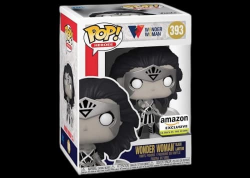 Funko Pop! Heroes Wonder Woman: Wonder Woman As Black Lantern GITD Amazon Exclusive Figure #393
