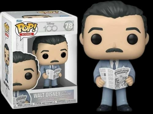 Funko Pop! Icons: Disney 100 Walt Disney w/ Magazine Figure #78