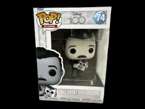Funko Pop! Icons: Disney 100 Walt Disney With Drawing Figure #74
