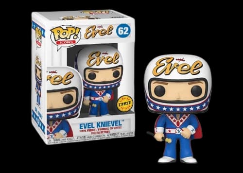 Funko Pop! Icons Evel Knievel (Blue) Chase Figure #62