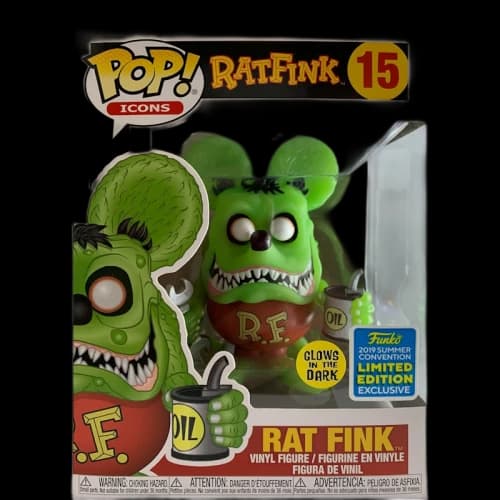 Funko Pop! Icons Ratfink Rat Fink (Glow) Summer Convention Figure #15