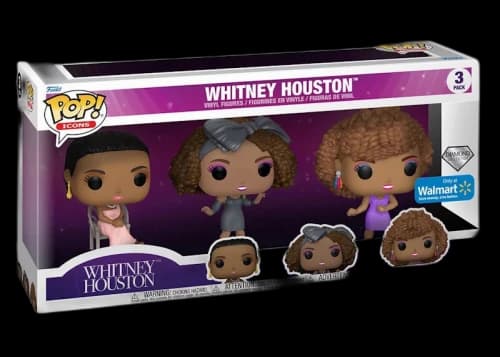Funko Pop! Icons Whitney Houston Diamond Collection Walmart Exclusive 3-Pack