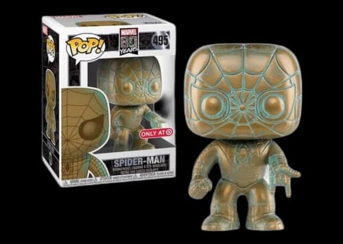 Funko Pop! Marvel 80th Anniversary Spider-Man (Patina) Target Exclusive Figure #495