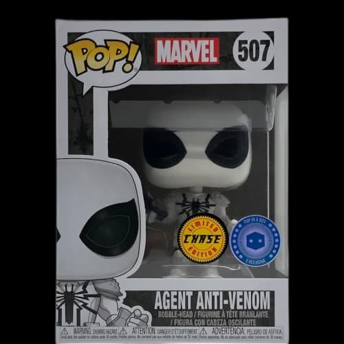 Funko Pop! Marvel Agent Anti-Venom (Chase) Pop In A Box Exclusive Figure #507
