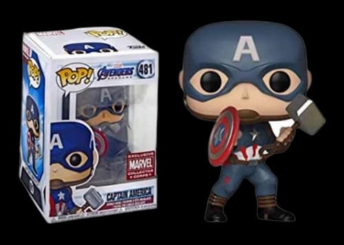 Funko Pop! Marvel Avengers Endgame Captain America Collectors Corps Bobble-Head #481
