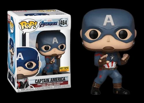 Funko Pop! Marvel Avengers Endgame Captain America Hot Topic Exclusive Figure #464