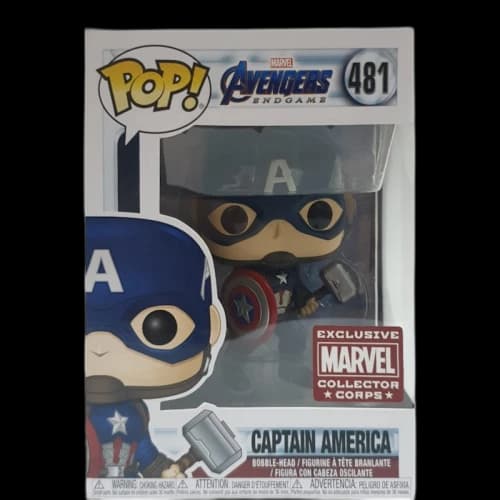Funko Pop! Marvel Avengers Endgame Captain America Marvel Collector Corps Exclusive Figure #481