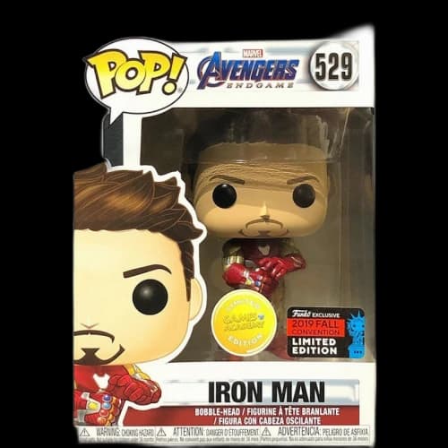Funko Pop! Marvel Avengers Endgame Iron Man (Games Academy Edition) Fall Convention Bobble-Head Figure #529