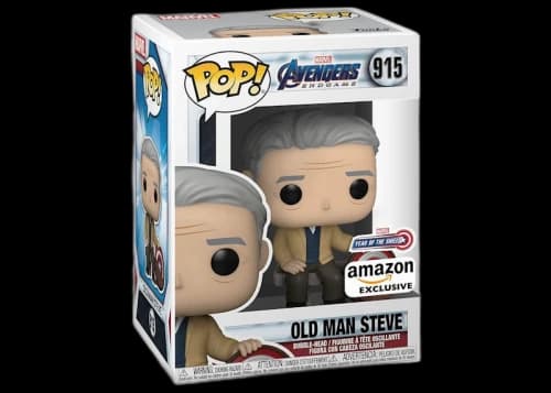 Funko Pop! Marvel Avengers Endgame Old Man Steve Year Of The Shield Amazon Exclusive Figure #915