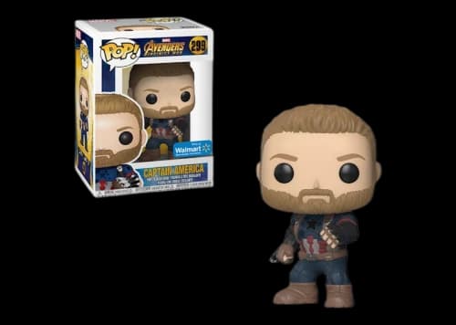 Funko Pop! Marvel Avengers Infinity War Captain America Walmart Exclusive Figure #299