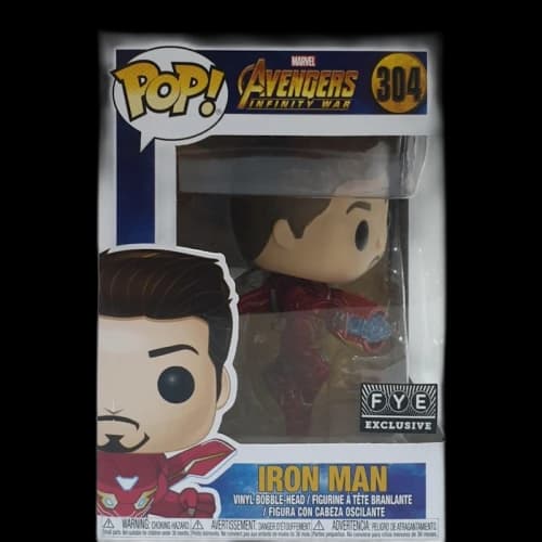 Funko Pop! Marvel Avengers Infinity War Iron Man FYE Exclusive Bobble-Head Figure #304
