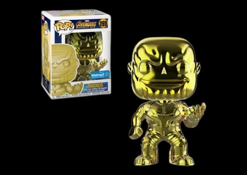 Funko Pop! Marvel Avengers Infinity War Thanos (Gold Chrome) Walmart Exclusive Figure #289