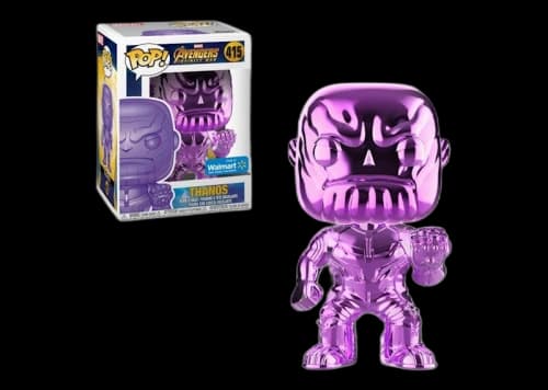 Funko Pop! Marvel Avengers Infinity War Thanos (Purple Chrome) Walmart Exclusive Figure #415