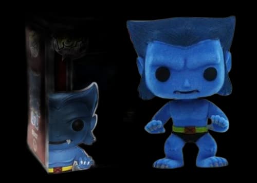 Funko Pop! Marvel Beast (Flocked) Gemini Collectibles Bobble-Head Figure #21