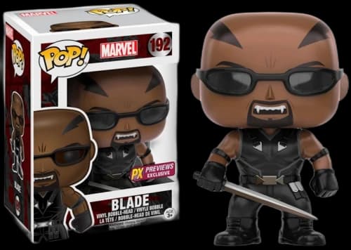 Funko Pop! Marvel Blade PX Previews Exclusive Bobble-Head #192