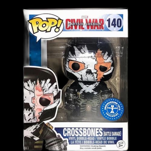 Funko Pop! Marvel Captain America Civil War Crossbones (Battle Damage) Underground Toys Exclusive Bobble-Head Figure #140