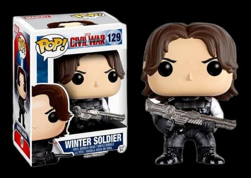 Funko Pop! Marvel Captain America Civil War Winter Soldier Bobble-Head #129