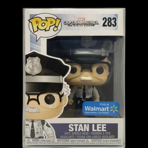 Funko Pop! Marvel Captain America The Winter Soldier Stan Lee Walmart Exclusive Bobble-Head Figure #283
