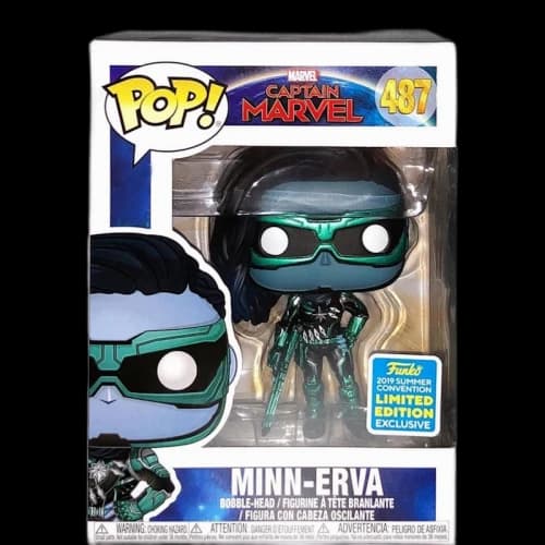 Funko Pop! Marvel Captain Marvel Minn-Erva Summer Convention Bobble-Head Figure #487