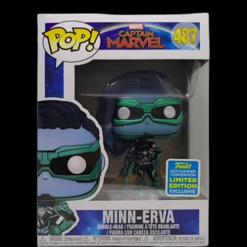 Funko Pop! Marvel Captain Marvel Minn-Erva Summer Convention Exclusive Bobble-Head Figure #487
