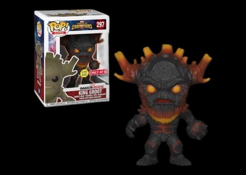 Funko Pop! Marvel Contest of Champions King Groot (Glow) Target Exclusive Bobble-Head #297