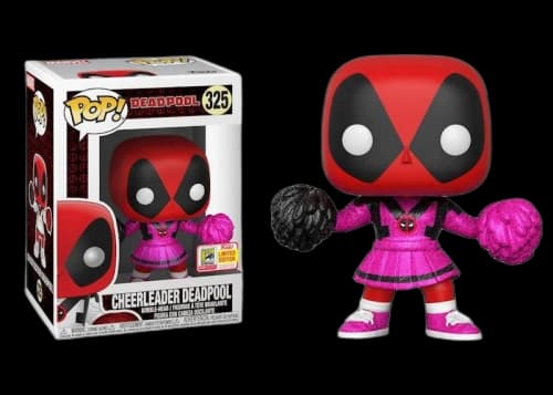 Funko Pop! Marvel Deadpool (Cheerleader) (Glitter Pink) SDCC Figure #325
