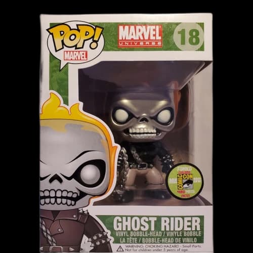 Funko Pop! Marvel Ghost Rider (Metallic) SDCC Bobble-Head Figure #18