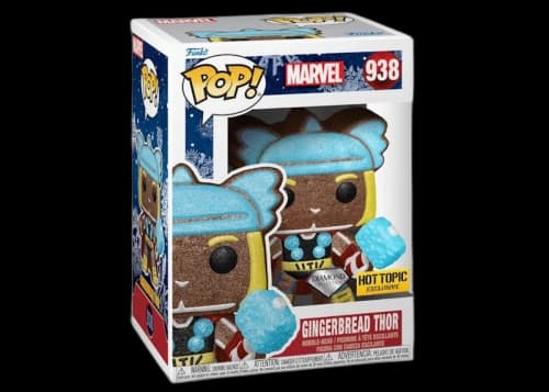 Funko Pop! Marvel Gingerbread Thor Diamond Hot Topic Exclusive Figure #938
