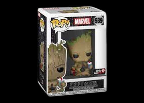 Funko Pop! Marvel Groot Gamer GameStop Exclusive Bobble-Head #539