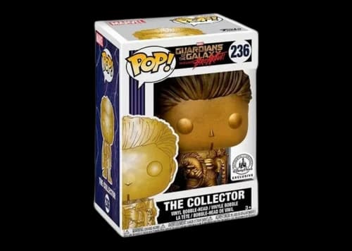 Funko Pop! Marvel Guardians of the Galaxy Mission Breakout! The Collector Gold Disney Parks Exclusive Bobble-Head #236