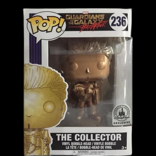 Funko Pop! Marvel Guardians of the Galaxy Mission Breakout The Collector (Gold) Disney Parks Exclusive Bobble-Head Figure #236