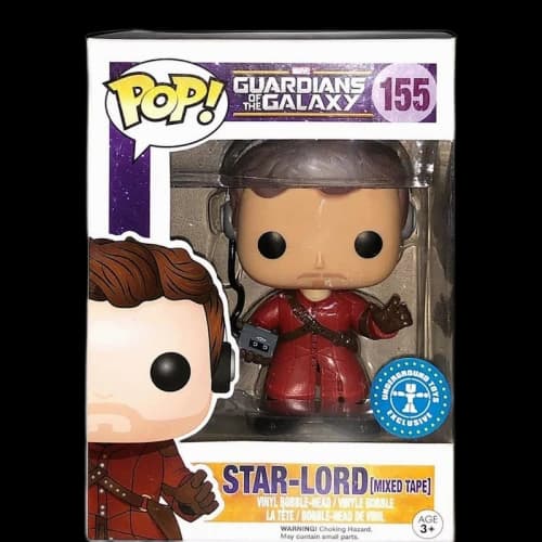Funko Pop! Marvel Guardians of the Galaxy Star-Lord (Mixed Tape) Underground Toys Exclusive Figure #155