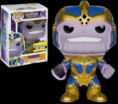 Funko Pop! Marvel Guardians of the Galaxy Thanos Entertainment Earth Exclusive 6 Inch Figure #78