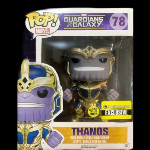 Funko Pop! Marvel Guardians of the Galaxy Thanos (Glow) Entertainment Earth Exclusive 6 Inch Figure #78