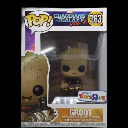 Funko Pop! Marvel Guardians of the Galaxy Vol.2 Groot (with Bomb) Toys R Us Exclusive Bobble-Head Figure #263