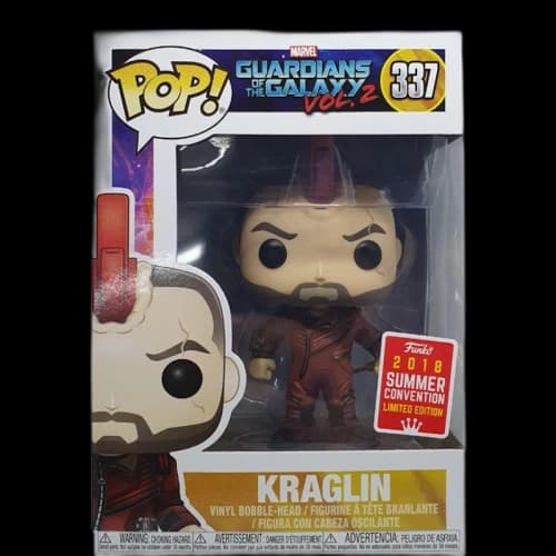 Funko Pop! Marvel Guardians of the Galaxy Vol.2 Kraglin Summer Convention Bobble-Head Figure #337