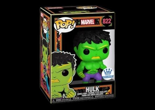 Funko Pop! Marvel Hulk (Black Light) Funko Shop Exclusive Figure #822