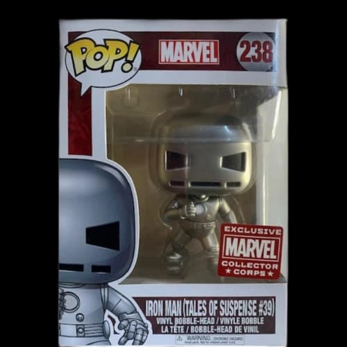 Funko Pop! Marvel Iron Man (Tales of Suspense #39) Collectors Corps Exclusive Bobble-Head Figure #238
