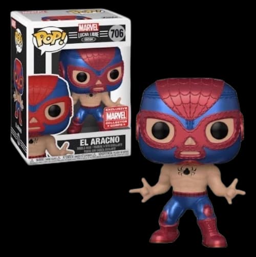 Funko Pop! Marvel: Lucha libra El Aracno (Marvel Corps) Figure #706