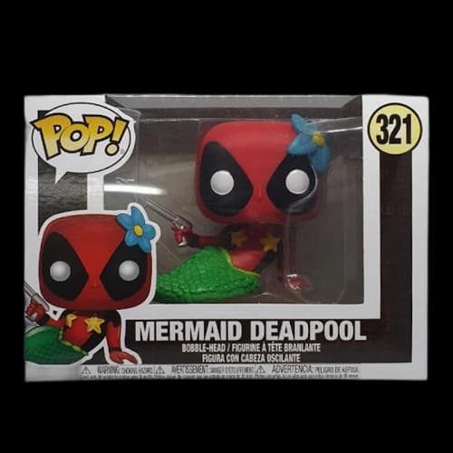 Funko Pop! Marvel Mermaid Deadpool Bobble-Head Figure #321