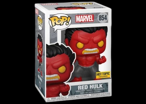 Funko Pop! Marvel Red Hulk Hot Topic Exclusive Figure #854