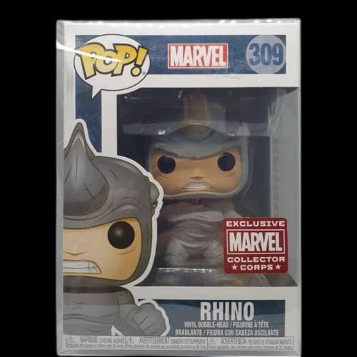 Funko Pop! Marvel Rhino Marvel Collectors Corp Exclusive Bobble-Head Figure #309