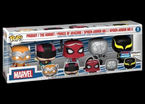 Funko Pop! Marvel Spider-Man Beyond Amazing Collection Amazon Exclusive 5-Pack
