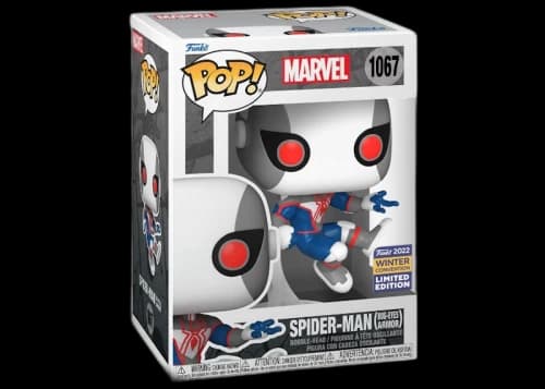 Funko Pop! Marvel Spider-Man (Bug Eyes Armor) 2022 Winter Convention Exclusive Figure #1067
