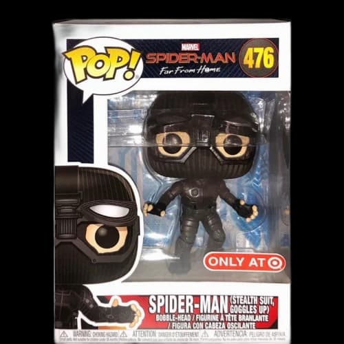 Funko Pop! Marvel Spider-Man Far From Home Spider-Man (Stealth Suit, Goggles Up) Target Exclusive Bobble-Head Figure #476