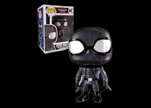 Funko Pop! Marvel Spider-Man Into the Spider-Verse Spider-Man Noir Bobble-Head #409