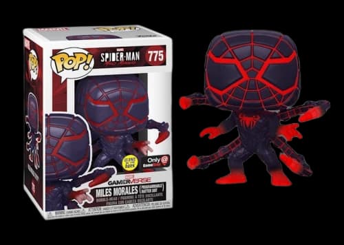 Funko Pop! Marvel Spider-Man Miles Morales Programmable Matter Suit (Glow) GameStop Exclusive Figure #775