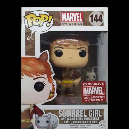 Funko Pop! Marvel Squirrel Girl Collectors Corp Exclusive Bobble-Head Figure #144